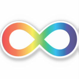 Medvetenhet om neurodiversitet Erkännande regnbåge Klistermärken