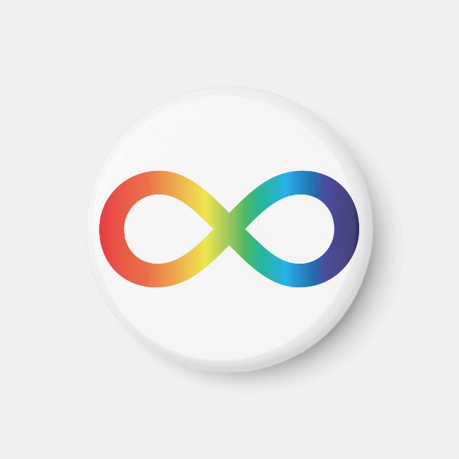 Medvetenhet om neurodiversitet Erkännande regnbåge Magnet (Framsidan)