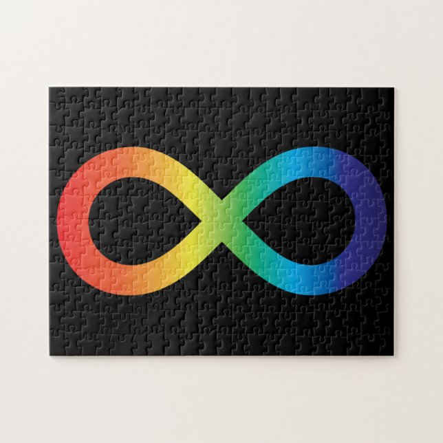 Medvetenhet om neurodiversitet Erkännande regnbåge Pussel (Horisontell)