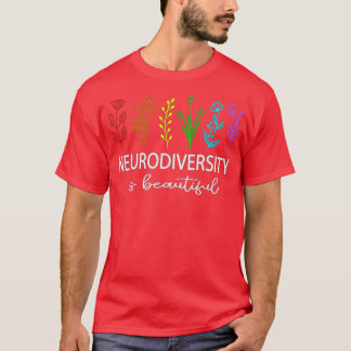 Medvetenhet om neurodiversitet och skönhet t shirt