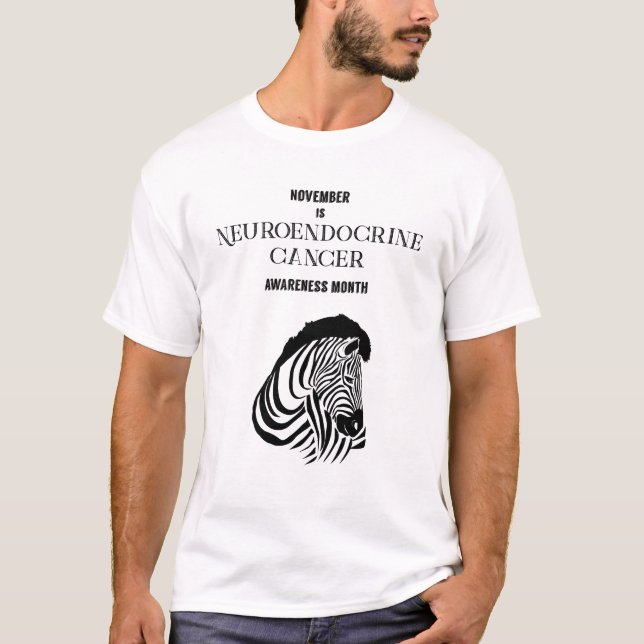 Medvetenhet om neuroendokrin cancer T-shirt (Framsida)