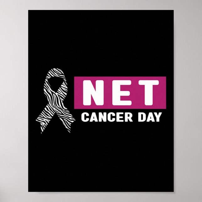 Medvetenhet om neuroendokrin cancer - World NET Ca Poster (Framsidan)