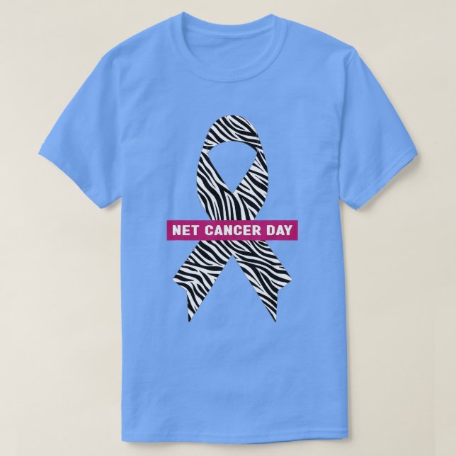 Medvetenhet om neuroendokrin cancer World NET Canc T Shirt (Design framsida)