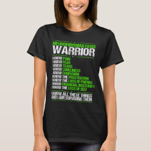 Medvetenhet om neurofibromatos Smärta Grönt Ribb T Shirt