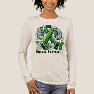 Medvetenhet om njursjukdom – Grön bandana T-shirt