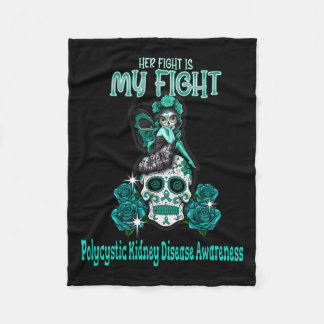 Medvetenhet om njursjukdom Hennes kamp är min kamp Fleecefilt