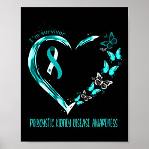 Medvetenhet om njursjukdom Jag är Survivor Heart R Poster