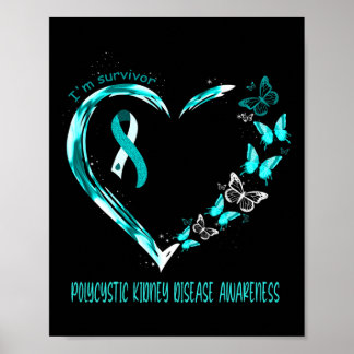 Medvetenhet om njursjukdom Jag är Survivor Heart R Poster