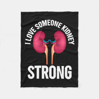 Medvetenhet om njursjukdom Shirt Fleecefilt