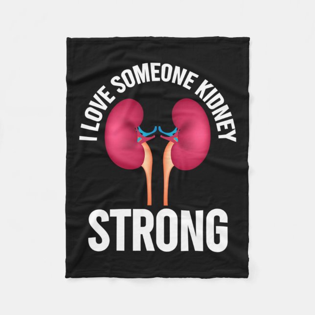 Medvetenhet om njursjukdom Shirt Fleecefilt (Framsidan)