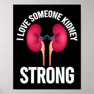 Medvetenhet om njursjukdom Shirt Poster