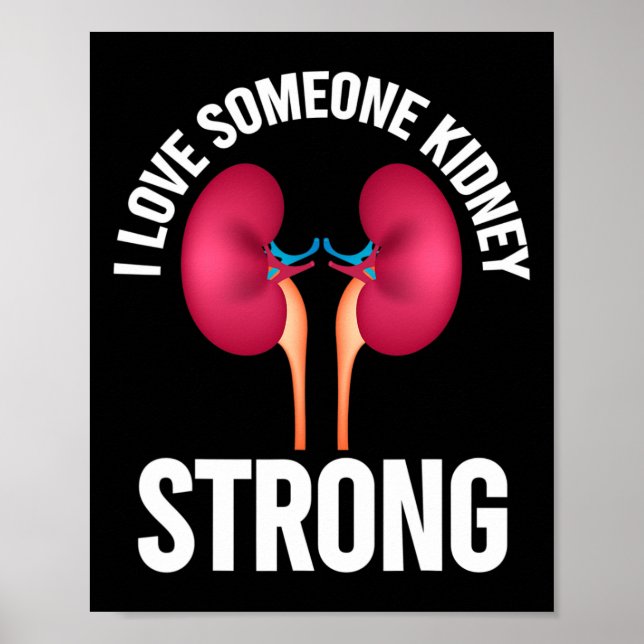 Medvetenhet om njursjukdom Shirt Poster (Framsidan)