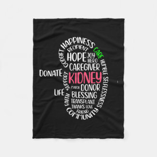 Medvetenhet om njursjukdom Transplant organdonatio Fleecefilt