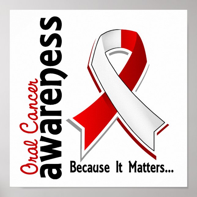 Medvetenhet om oral cancer 5 poster (Framsidan)