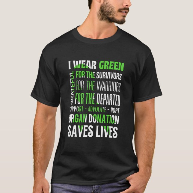 Medvetenhet om organdonation t shirt (Framsida)