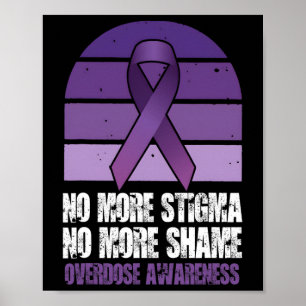 Medvetenhet om överdos Ingen mer stigma Ingen mer Poster