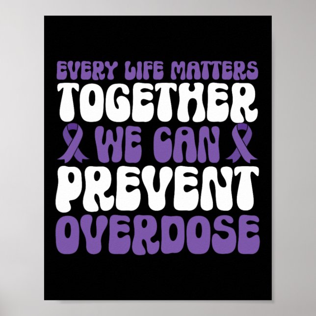 Medvetenhet om överdos – Vi kan förhindra överdos  Poster (Framsidan)