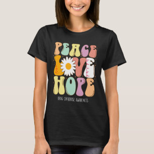 Medvetenhet om överdosering Peace Kärlek Hope Drug T Shirt