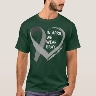 Medvetenhet om parkinsons i april vi Bära Grått T Shirt