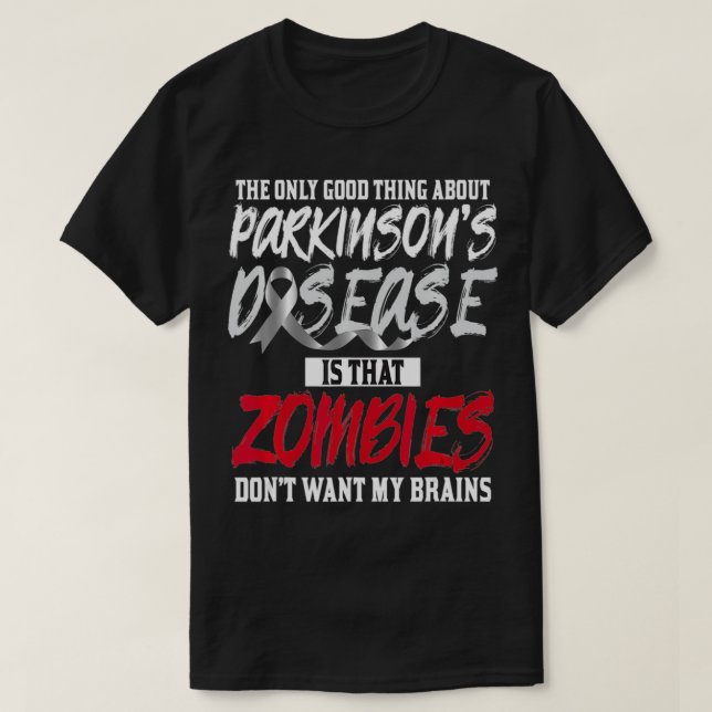 Medvetenhet om Parkinsons sjukdom Bra Warrior Surv T Shirt (Design framsida)