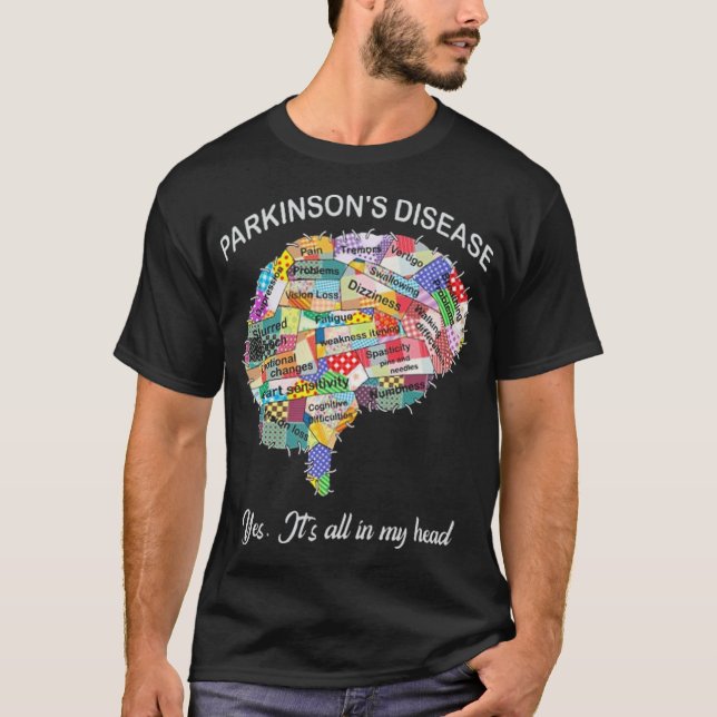 Medvetenhet om Parkinsons sjukdom Ja T Shirt (Framsida)