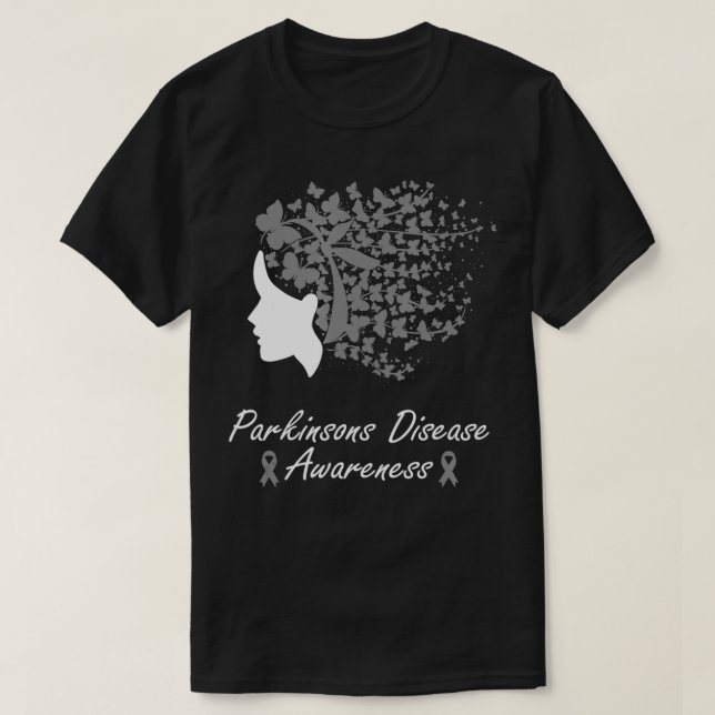 Medvetenhet om Parkinsons sjukdom Kvinnor Butterfl T Shirt (Design framsida)