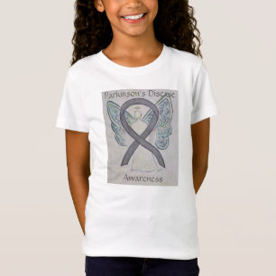 Medvetenhet om Parkinsons sjukdom Ribbon Angel Shi Tee Shirt