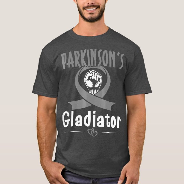 Medvetenhet om Parkinsons sjukdom T PD Survivor T Shirt (Framsida)