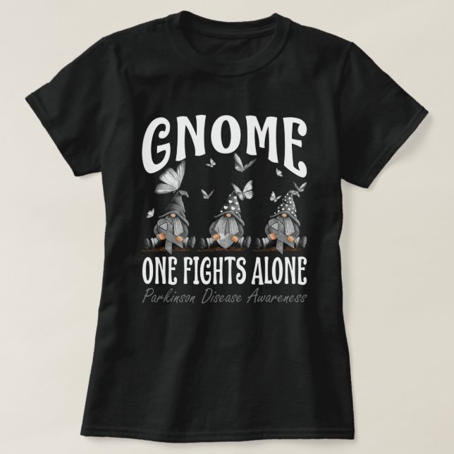 Medvetenhet om Parkinsons sjukdom vid Gnome One-En T Shirt (Design framsida)