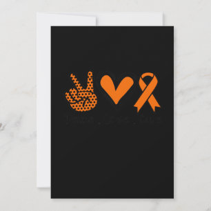 Medvetenhet om Peace Kärlek Cure Leukemia Spara Datumet