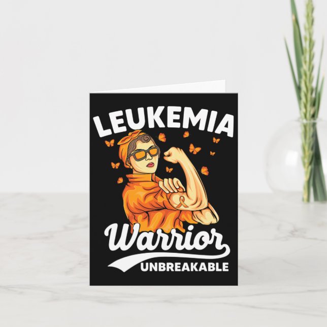 Medvetenhet om problemfri support för Leukemi Kort (Framsida)