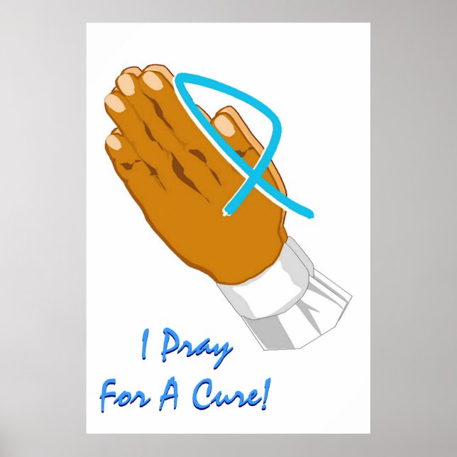 Medvetenhet om prostatacancer jag ber om en ren Vu Poster (Framsidan)