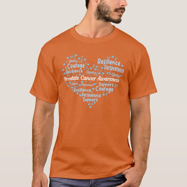Medvetenhet om prostatacancer månad Blå band Kärle T Shirt (Framsida)