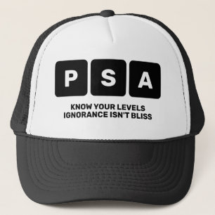 Medvetenhet om prostatacancer PSA Keps