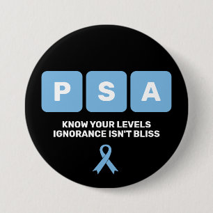 Medvetenhet om prostatacancer PSA Knapp