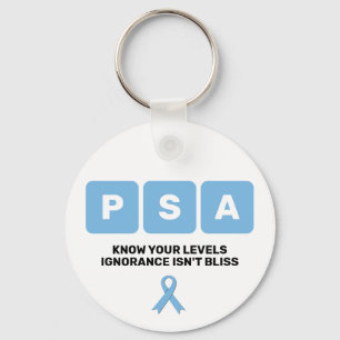 Medvetenhet om prostatacancer PSA Nyckelring
