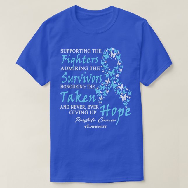 Medvetenhet om prostatacancer till stöd för kampen t shirt (Design framsida)
