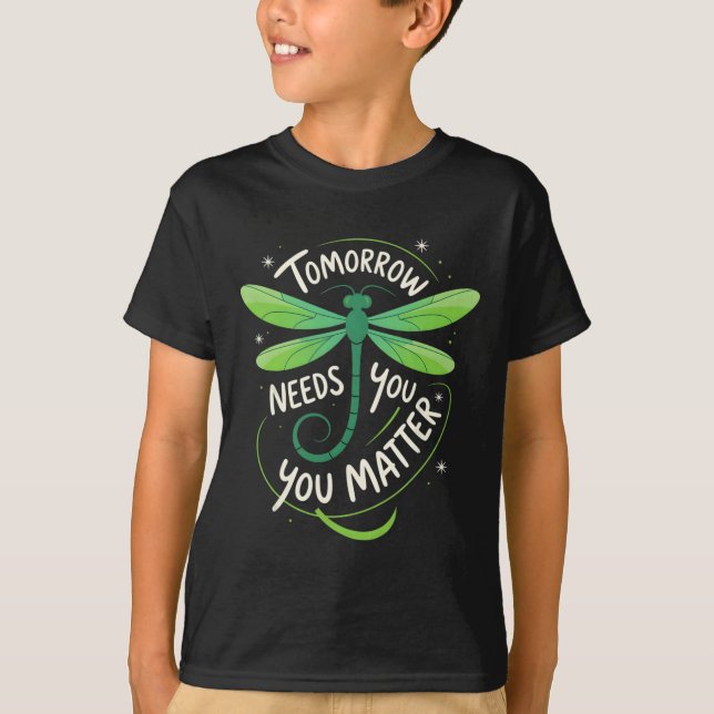 Medvetenhet om psykisk hälsa Du problem i morgon b T Shirt (Framsida)