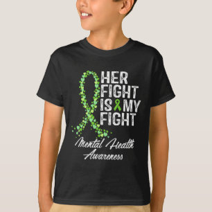 Medvetenhet om psykisk hälsa Hennes kamp är min ka T Shirt