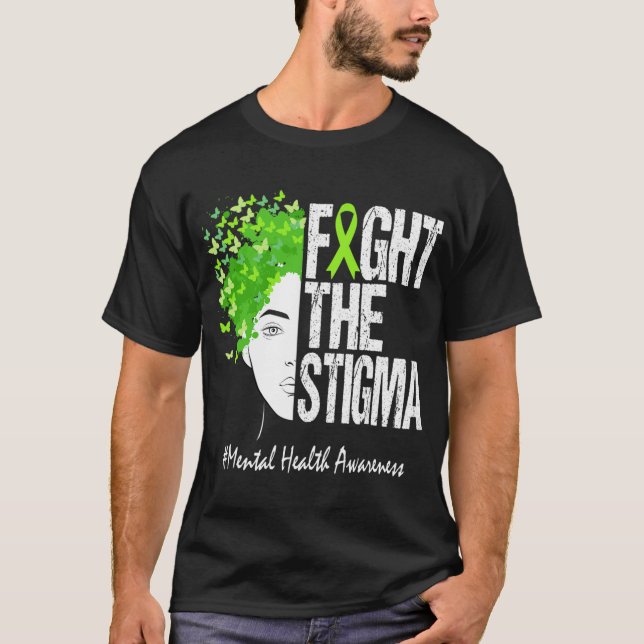 Medvetenhet om psykisk hälsa i Stigma 1 T Shirt (Framsida)