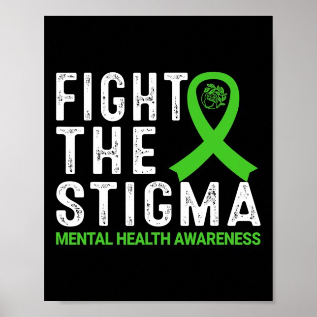 Medvetenhet om psykisk hälsa i Stigma Poster (Framsidan)