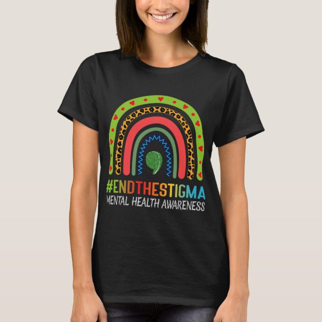 Medvetenhet om psykisk hälsa i Stigma T Shirt (Framsida)