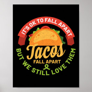 Medvetenhet om psykisk hälsa Månadens Roligt Tacos Poster