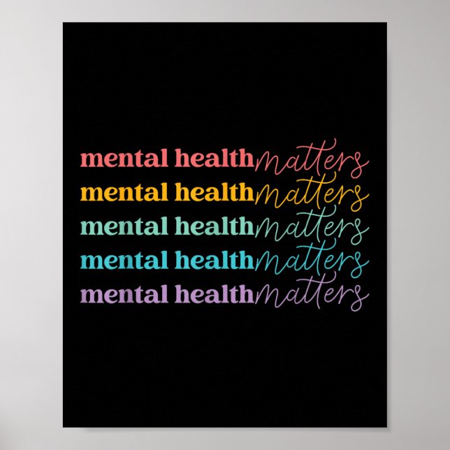 Medvetenhet om psykisk hälsa poster (Framsidan)