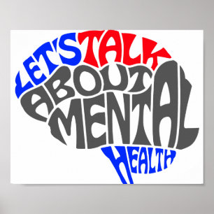 Medvetenhet om psykisk hälsa poster