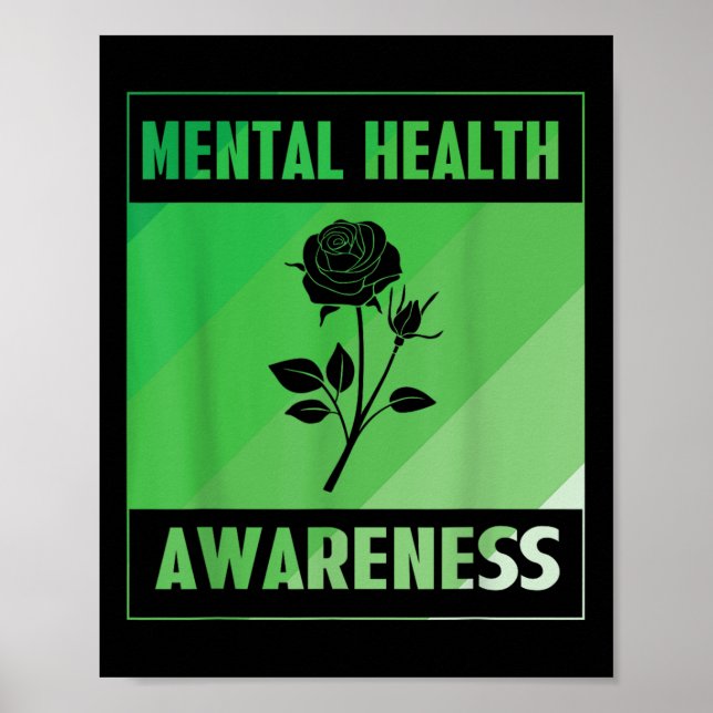 Medvetenhet om psykisk hälsa Ro Poster (Framsidan)