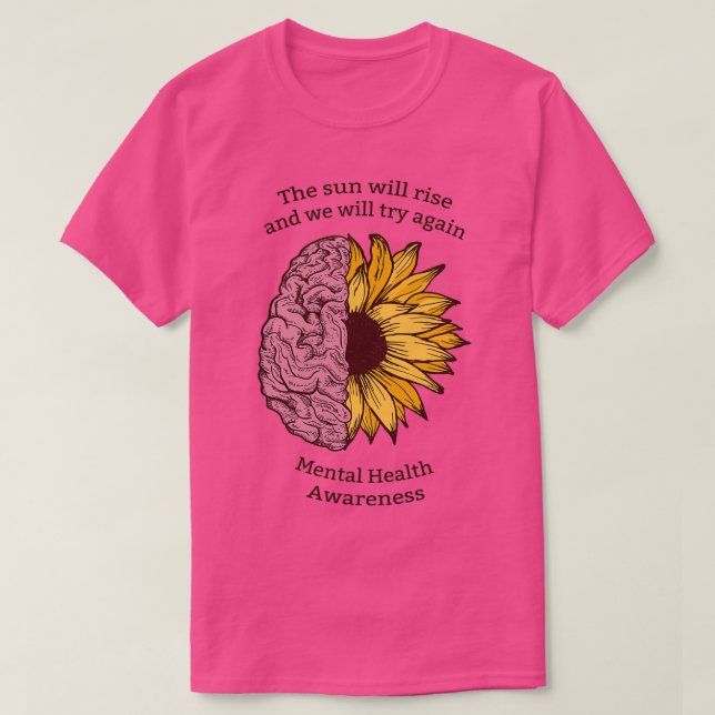 Medvetenhet om psykisk hälsa t shirt (Design framsida)