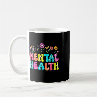 Medvetenhet om psykiska problem mänsklig hjärna sj kaffemugg