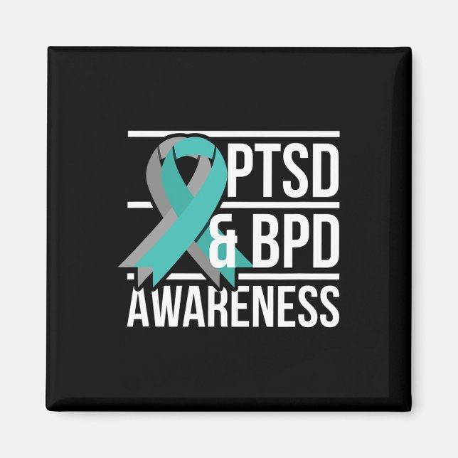 Medvetenhet om PTD och BPD Magnet (Framsidan)