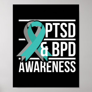 Medvetenhet om PTD och BPD Poster